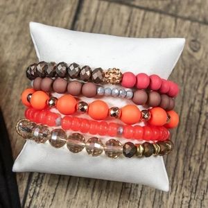 Glitzy Girlz peachy keen bracelet set